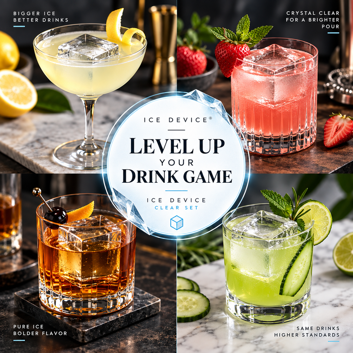 Full Clear Cocktail Ice System