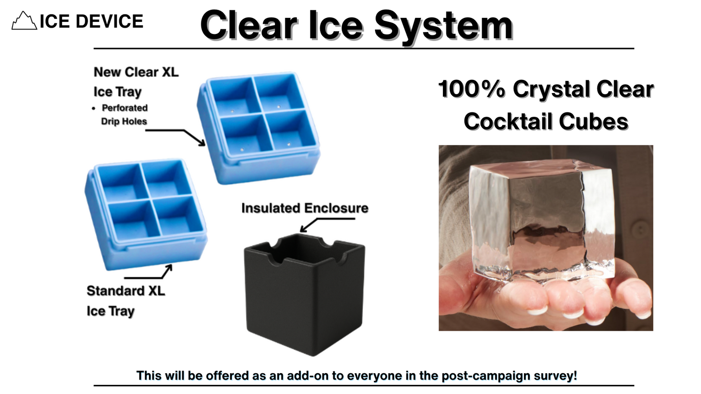 Clear Ice UPGRADE – *Existing XL Tray Purchase Required*
